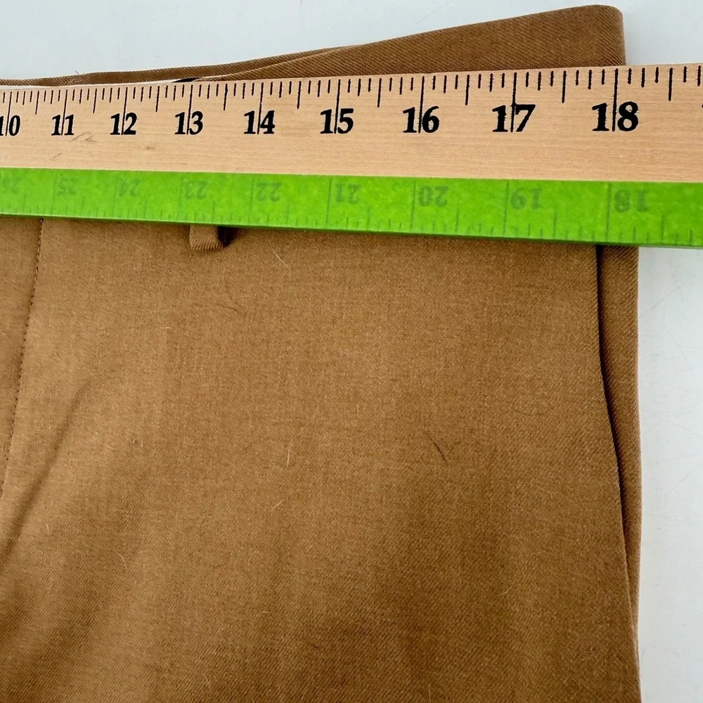Banana Republic Tailored Fit Pants Men 34x32 Camel Brn Herringbone Dress Trouser